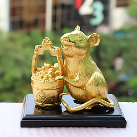 Tượng Chuột Tài Lộc mạ vàng - Quà tặng độc đáo cho khách hàng, doanh nghiệp, đối tác