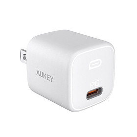 Cốc Sạc Nhanh Omnia Aukey PA-B1 Cổng Type C Power Delivery 20W - Hàng Chính Hãng