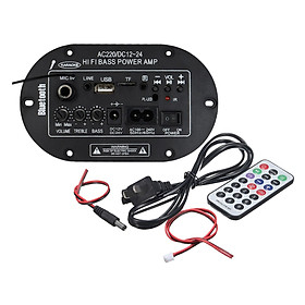 Digital Power Amp Built-in Bluetooth Microphone Mono Power Amplifier Board