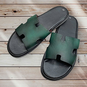 DÉP NAM CHỮ H DA BÒ CAO CẤP VATIS V3