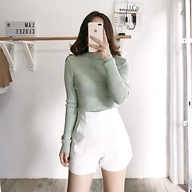 Quần short, quần sooc cạp cao siêu tôn dáng chất tuyết mưa loại đẹp 631