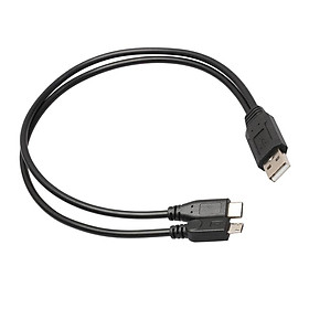 Micro USB & USB 3.1 Type C to USB2.0 Data Connector Cable Adapter Cord