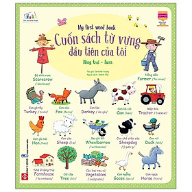 Cuốn sách từ vựng đầu tiên của tôi - My first word book- Nông trại - Farm