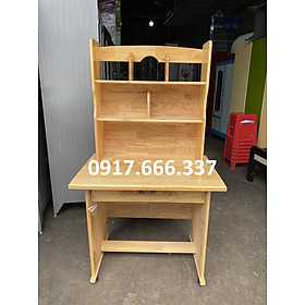Mua Bàn học sinh liền kệ gỗ tự nhiên cao cấp dành cho bé học tại nhà