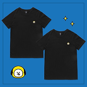 Set 2 áo thun BT21 x HUNT 2Pack Set Black Chimmy HIXH8A901T