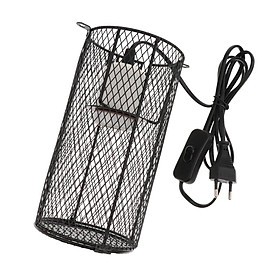 Reptile Cage Anti-scald Heating Lamp Shade Light Holder Bulb E27 EU Plug