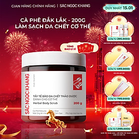 Tẩy tế bào da chết thảo dược dành cho cơ thể Sắc Ngọc Khang hũ 200g