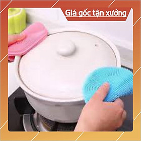 Mua Sẵn hàng Miếng rửa bát silicon tiện dụng .