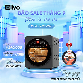 Mua Nồi Chiên Không Dầu OLIVO AF15 Dung Tích 15L 3 Tầng 16 Chế Độ Chiên Nướng Thương Hiệu Mỹ - Hàng