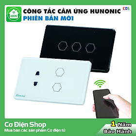 Mua Hàng Chính Hãng - Công Tắc Cảm Ứng Thông Minh Hunonic Datic All New – Điều khiển từ xa bằng điện thoại - Công nghệ 4.0
