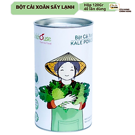 Bột cải Kale/Cải Xoăn hữu cơ nguyên chất sấy lạnh Dalahouse - Mẫu mới 2022 Hộp 120gr tiết kiệm - Đào thải độc tố, chống ô xy hóa, bổ sung can xi hữu cơ cho cơ thể _ ThuDươngShop