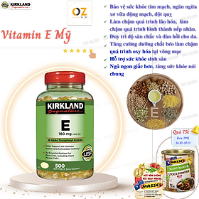 Vitamin E Mỹ Kirkland Signature Hỗ trợ hệ thống tim mạch khỏe mạnh