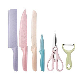 Mua Bộ dao kéo Gốm sứ lúa mạch thép không rỉ Kháng Khuẩn siêu nhẹ Dễ Vệ sinh GNG