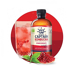 Trà Dưỡng Sinh KomBuCha hữu cơ The GUTsy Captain Kombucha 400ml