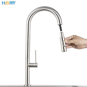 Mua Vòi rửa chén dây rút 1 đầu lạnh inox 304 Hobby home decor VDR14 2 chế độ phun