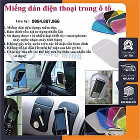 Miếng dán chống trượt trên xe ô tô, để điện thoại móc khoá đồ trang trí trên xe hơi ST28