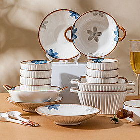 Mua Bộ Bát Đĩa Hoa Cải Xanh Thương Hiệu GOSU Tráng Men Cao Cấp  Sử Dụng Được Cho Lò Nướng và Máy Rửa Bát