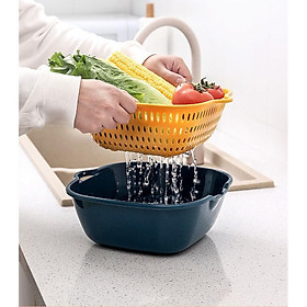 Sét 6 Rổ Chậu Nhựa Pp Tiện Dụng Cho Nhà Bếp Hàng Loại 1 - Hàng Chất Lượng