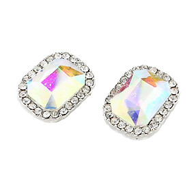 Fashion Geometric Stud Earrings Crystal Ear Studs Women Charm Jewelry