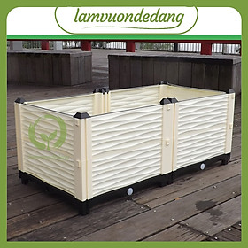 Mua CHẬU LẮP GHÉP THÔNG MINH - Chậu nhựa lắp ghép trồng rau  trồng hoa leo  cây cảnh
