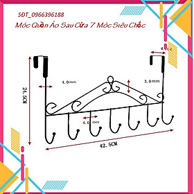 Mua Móc quần áo sau cửa tiện lợi (loại 7 móc treo)