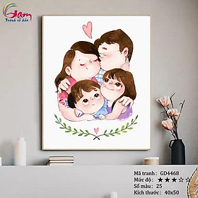Mua Tranh sơn dầu số hoá tự tô màu Gam GD4468 40x50cm căng sẵn khung