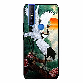 Ốp Lưng in cho Vivo V15 Mẫu Cô Gái Nền Hồng Anime - Hàng Chính Hãng