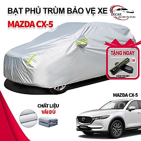 Bạt Phủ Toàn Xe MAZDA CX5  3 Lớp Chống Xước, Chống Nắng, Chống Cháy Cho Ô Tô