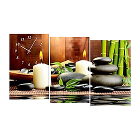 Tranh đồng hồ hoa sen trắng TDH38
