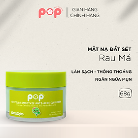 Mặt Nạ Đất Sét Rau Má Ngừa Mụn Mịn Da POP