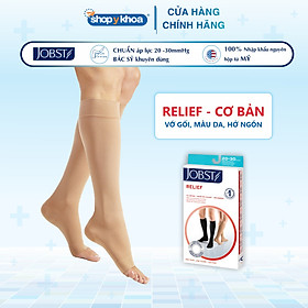 Vớ/tất y khoa gối hỗ trợ điều trị suy giãn tĩnh mạch chân JOBST Relief chuẩn áp lực 20-30mmHg