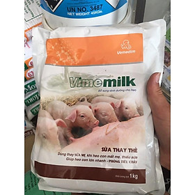 vime milk, sửa cho heo con, thay thế sửa mẹ 1kg bịt