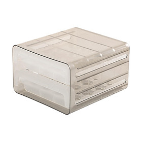 2 Tiers Eggs Storage Box Reusable Egg Organizer Bins for Kitchen Countertop