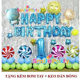 Set Bóng Sinh Nhật Bé Heo/Lợn1 Tuổi