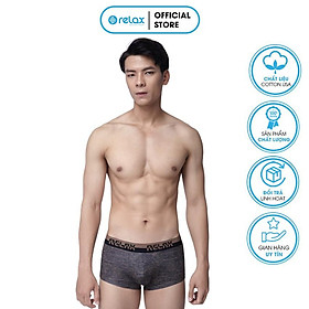 Quần lót nam boxer RLTK056 quần sịp nam thoáng mát mềm mại cao cấp, co giãn tốt, ôm gọn - RELAX - XÁM - XL