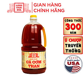 Nước Chấm Cá Cơm Than Làng Chài Xưa Chai Nhựa Cao Cấp 2 Lít/Chai Đặc Biệt Thanh Dịu An Toàn
