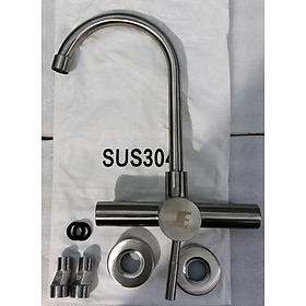 Vòi rửa bát nóng lạnh SUS 304 BVN 805 ( Tặng kèm 1 đôi dây cấp inox 304 )