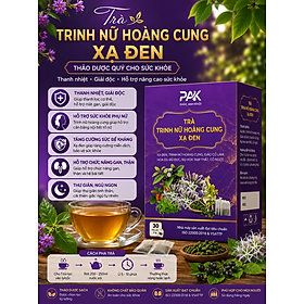 Trà trinh nữ hoàng cung xạ đen hộp 30 gói 3g - Hỗ trợ sức khỏe phụ nữ, ngăn ngừa phụ khoa u xơ u nang, thanh nhiệt mát gan