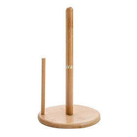 Mua Giá đỡ cuộn khăn giấy bằng gỗ thông tiện dụng cho nhà bếp có gắn đế chống trượt