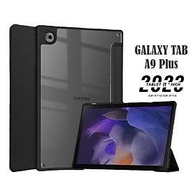 Bao da mặt lưng trong suốt dành cho Samsung Galaxy Tab S10 FE/S9/S9 FE/S9 Plus/S9 FE Plus/S9 Ultra/Tab A9/A9 Plus hiệu Zaki - Hàng Nhập Khẩu