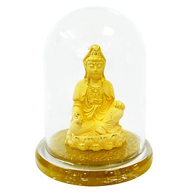 Quan âm nhiệm màu - quà tặng mỹ nghệ KBP phủ vàng 24K DOJI DJDE1060