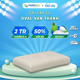 Gối Cao Su Vạn Thành Oval VTGCSO4056 (40 x 64 cm) - Trắng