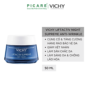 Vichy Kem Dưỡng Chống Nhăn Săn Chắc Da Ban Đêm Liftactiv Ds Night Cream 50ml