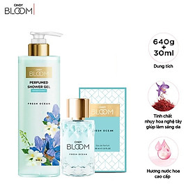Combo Sữa Tắm Nước Hoa 640g & Nước Hoa 30ml Cindy Bloom Fresh Ocean
