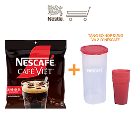 [Tặng Bộ hộp đựng và 2 ly NESCAFE] Cà phê đen hòa tan NESCAFE Café Việt (Túi 35 gói x 16g)