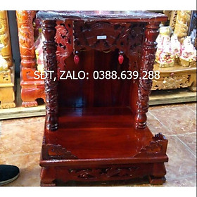 Mua Bàn Thờ Thần Tài Ông Địa Ngang 48cm gỗ Tràm