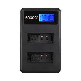 Bộ Sạc Pin USB Andoer LCD2-LPE12 Cho Pin Máy Ảnh Canon LP-E12