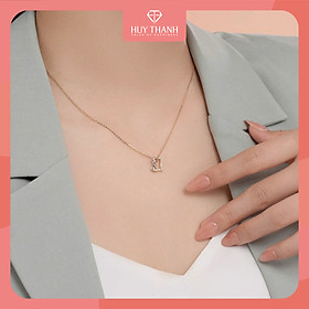 Dây Chuyền Vàng Tây 14k Love Knot DCMAMD669 Huy Thanh Jewelry