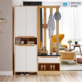 Mua Tủ Gỗ Để Giày Kết Hợp Vách Ngăn Phòng Khách Hiện Đại SIB Decor
