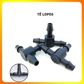 Combo 10 tê chia nối ống PE 6 - Phụ Kiện LDPE lắp đặt hệ thống tưới